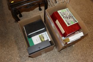 Two boxes of various ephemera including Suffolk Ge