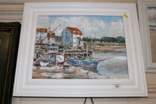 Ken Curtis, acrylic study "Tide Mill, Woodbridge"