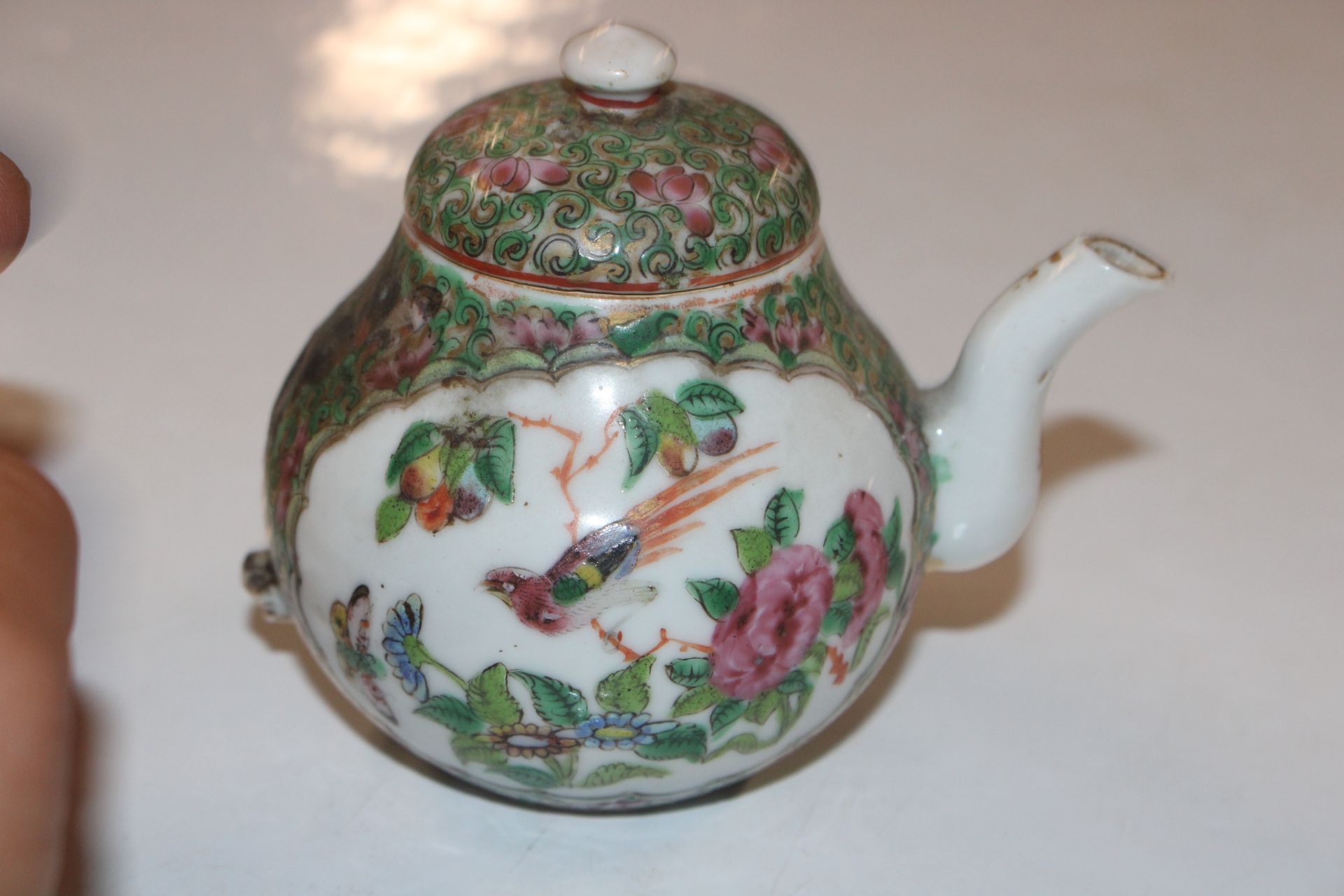 An Oriental teapot AF; an Oriental scent bottle; - Image 12 of 13