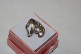 A Sterling silver Studio ring, size K/L