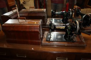 A walnut cased Royal Ruby sewing machine