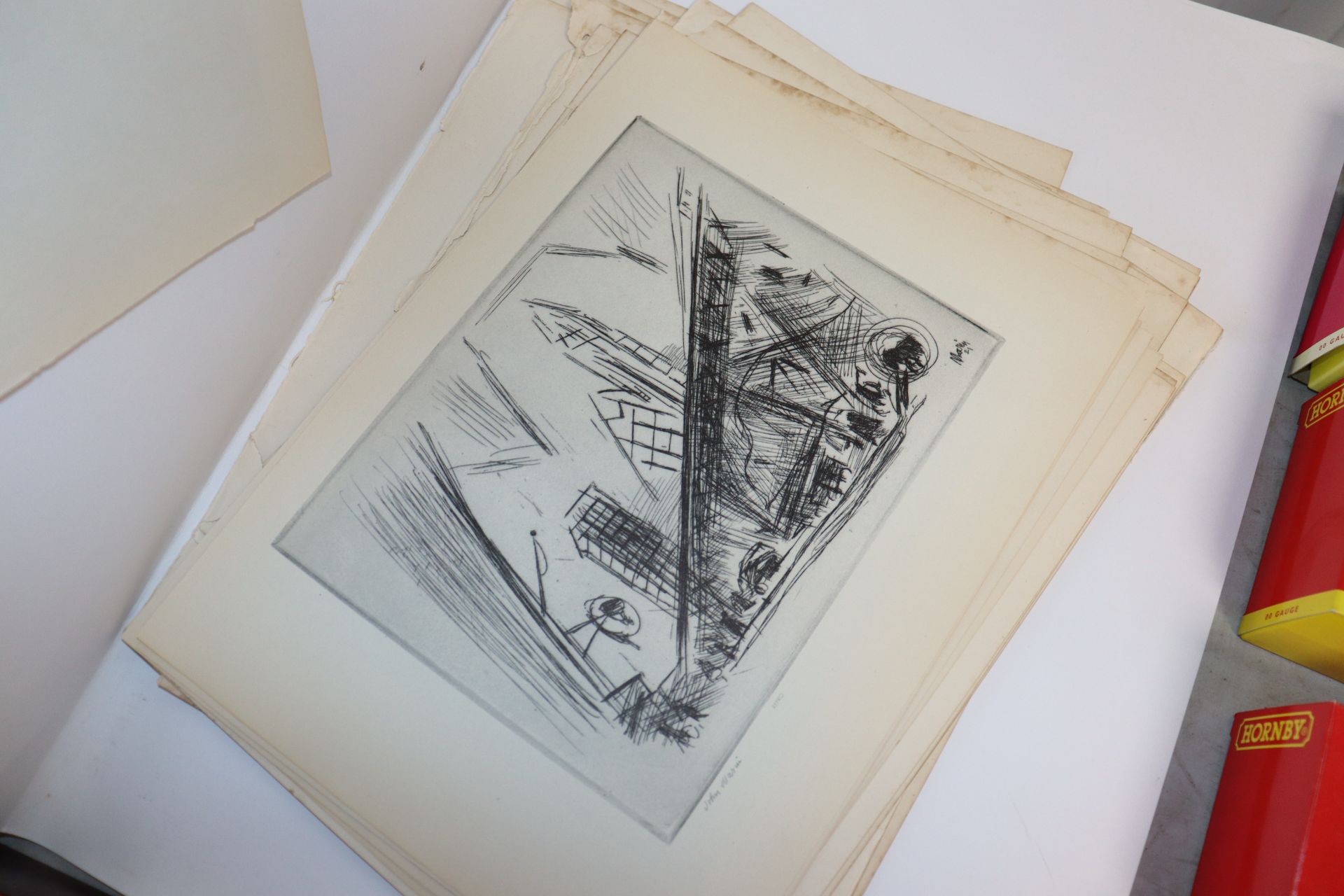 A folder of monochrome prints; American black and - Image 3 of 5