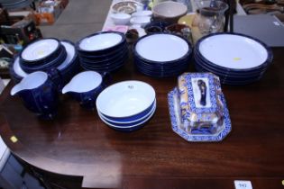 A collection of Denby dinnerware and a Losol ware