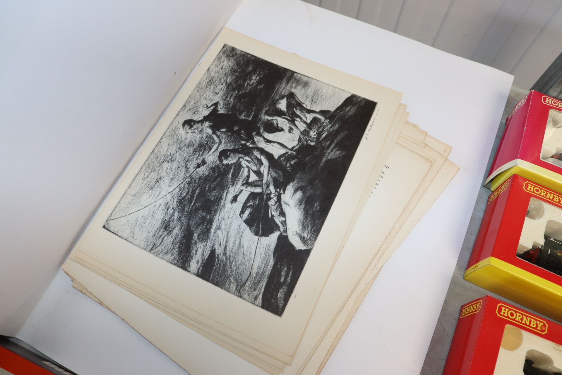 A folder of monochrome prints; American black and - Image 2 of 5