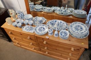 A quantity of Danube blue and white dinnerware, a