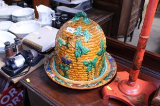 A Majolica cheese bell (restored)