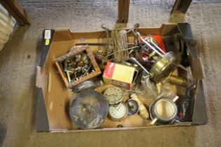 A box of various miscellaneous items to include a