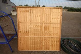 A fence panel measuring approx. 71" wide x 71" hig