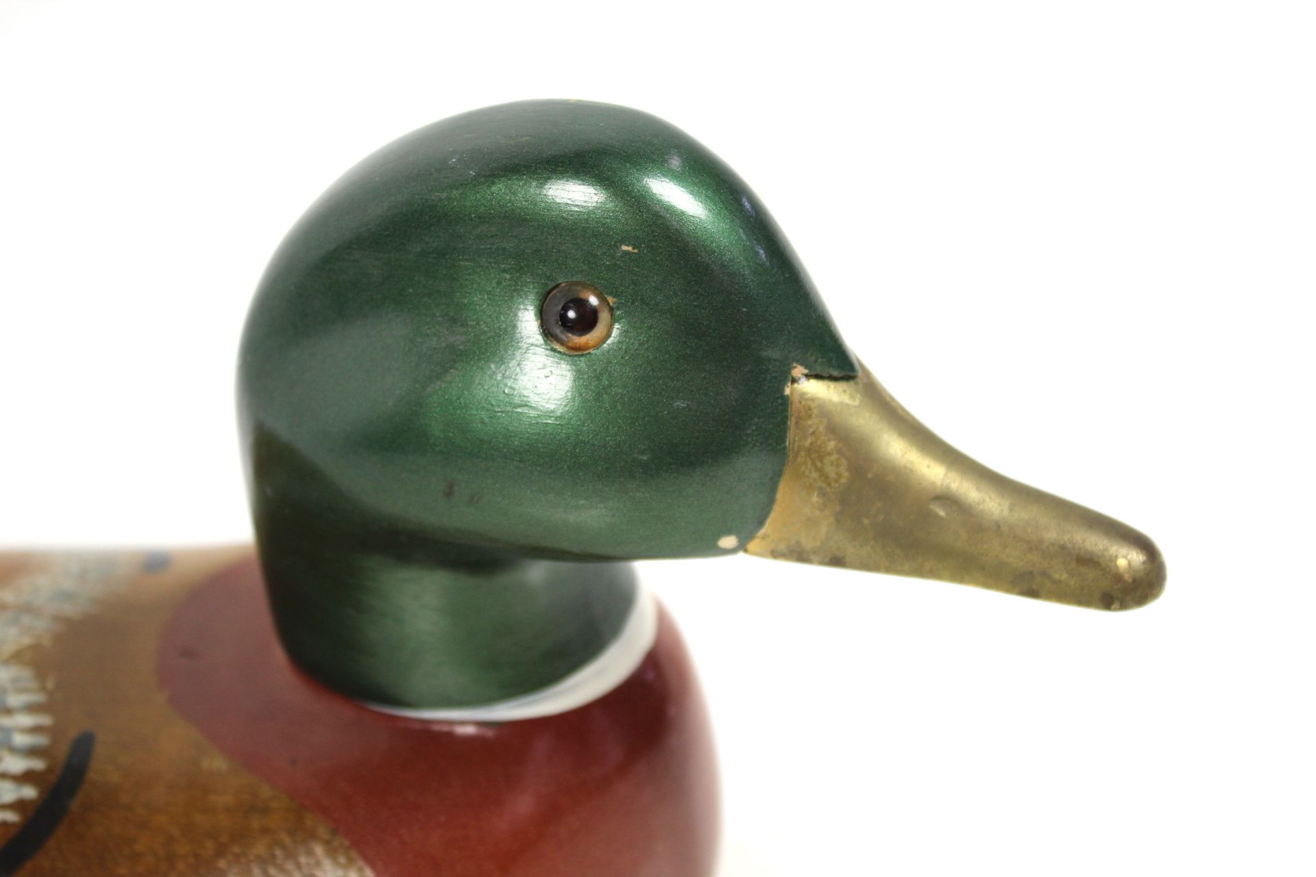 A large wooden decoy duck - Image 5 of 7