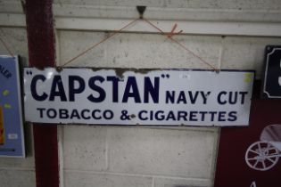 An enamel advertising sign for "Capston Navy Cut T