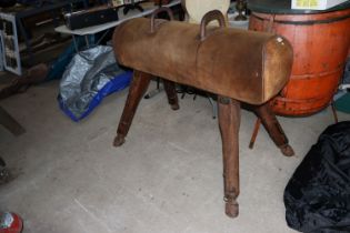 A vintage pommel horse by T.M. Gargner Ltd. of Hod