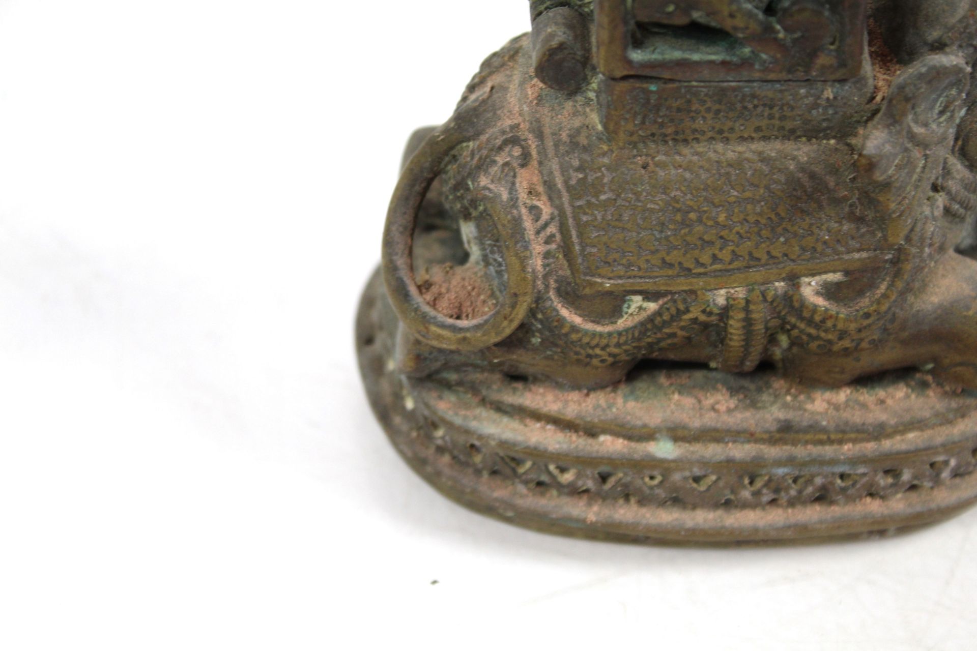 An Indian brass incense burner in the form of a fi - Image 10 of 11