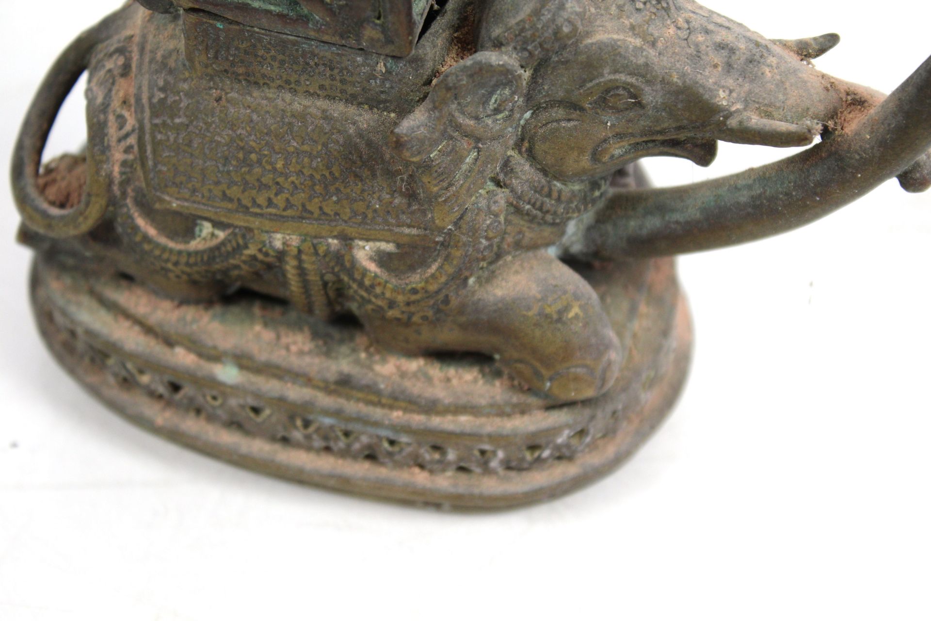 An Indian brass incense burner in the form of a fi - Image 9 of 11