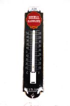 An enamel garage advertising thermometer for Shell