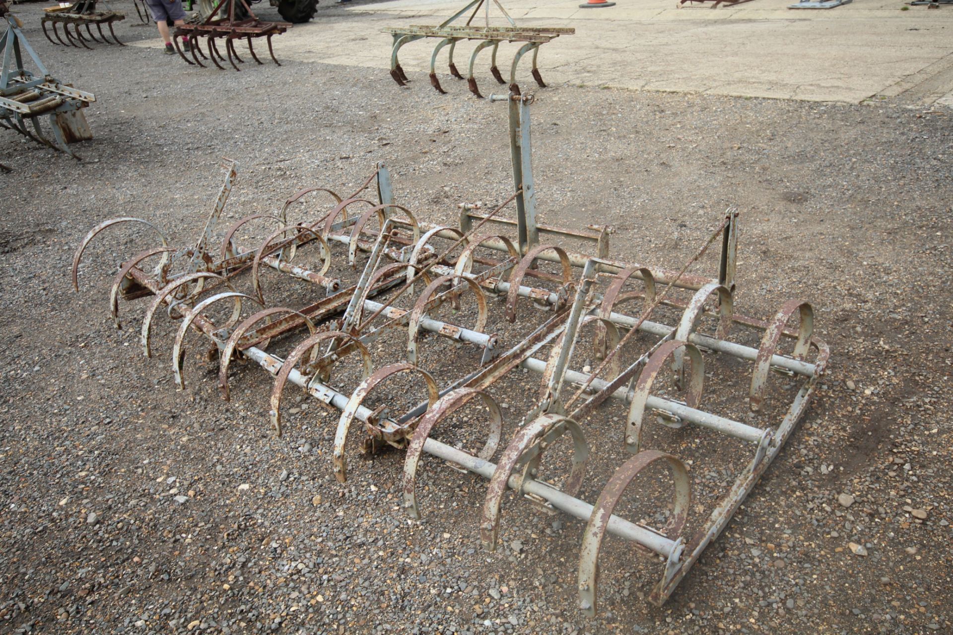 Ferguson Spring Tooth Harrow. Three gang. Later headstock. Model K-BE-A31. - Image 3 of 10