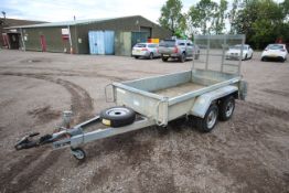 ** UPDATED DESCRIPTION ** Indespension Challenger 8ft x 4ft twin axle plant trailer. Requires