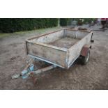 Approx. 8ft x 4ft single axle car trailer.