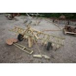 Ferguson Rigid Steerage Hoe. Model BKE-20. Serial number 3129. Badged.