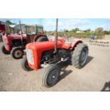 Massey Ferguson MF35 3-cylinder diesel 2WD tractor. Serial number SNM228035. Built Wednesday 22