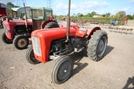 Massey Ferguson MF35 3-cylinder diesel 2WD tractor. Serial number SNM228035. Built Wednesday 22