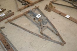 Massey Ferguson pick-up hitch. Comprising T-bar, drop arms and hook.