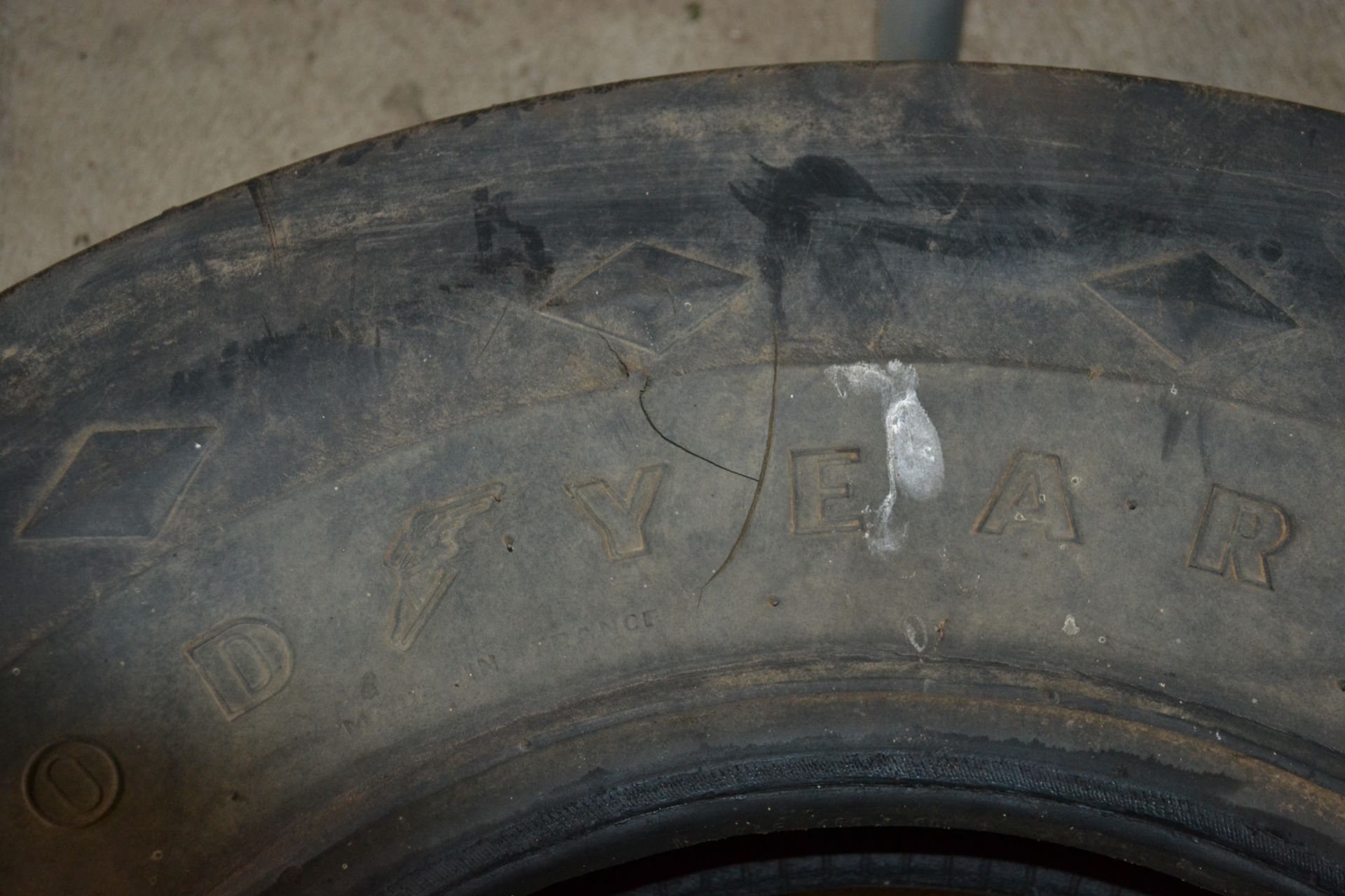 Good Year 7.50-16 tyre. - Image 2 of 2