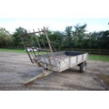 Ferguson 3 Ton Tipping Trailer. Model F-JE-A40. Serial number 28312. With drop in sides, 12-stud