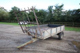 Ferguson 3 Ton Tipping Trailer. Model F-JE-A40. Serial number 28312. With drop in sides, 12-stud