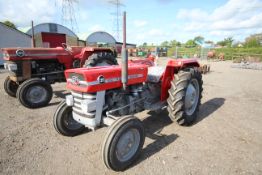 Massey Ferguson MF135 2WD tractor. Serial Number 429025. Registration Number TJH 638M (modern V5).
