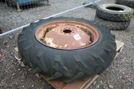 Ferguson wheel and 10-28 tyre.
