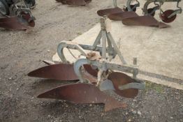 Ferguson 2 furrow plough. With discs and skimmers. No badge.