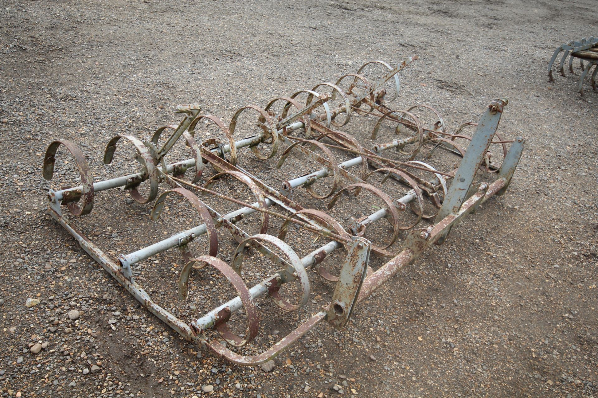 Ferguson Spring Tooth Harrow. Three gang. Later headstock. Model K-BE-A31. - Image 4 of 10