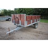 Ferguson 3 Ton Tipping Trailer. Model F-JE-A40. With drop in sides, 12-stud axle and Barton