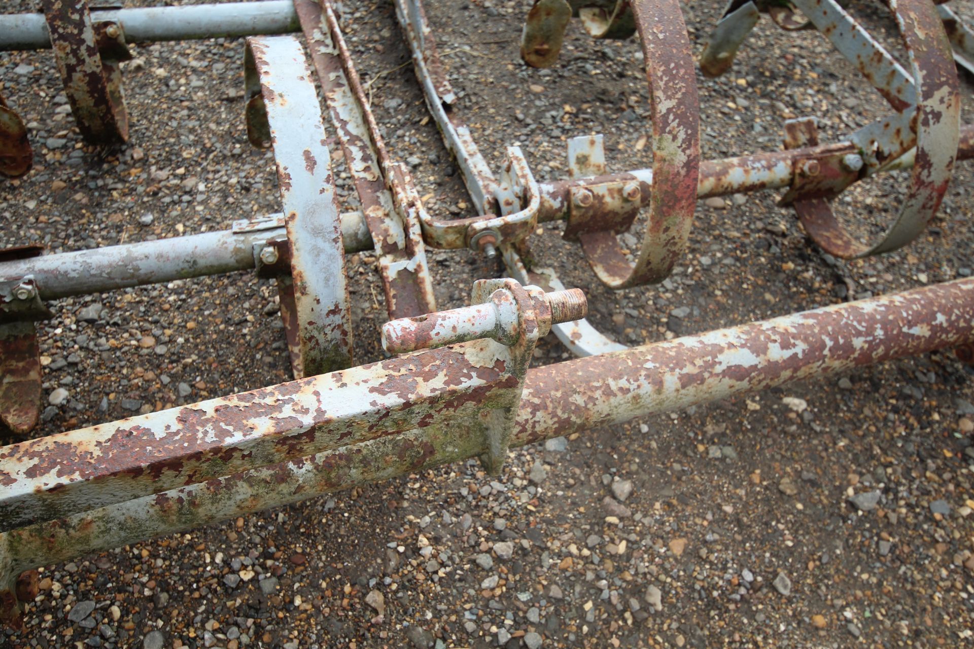 Ferguson Spring Tooth Harrow. Three gang. Later headstock. Model K-BE-A31. - Image 7 of 10