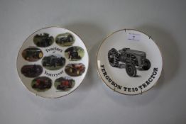 Two collector’s plates.