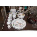 A collection of Royal Worcester "Evesham" dinner a