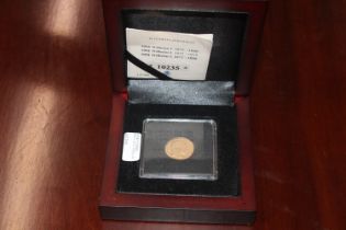 A German 10mark gold coin, approx. 3.98gms in pres