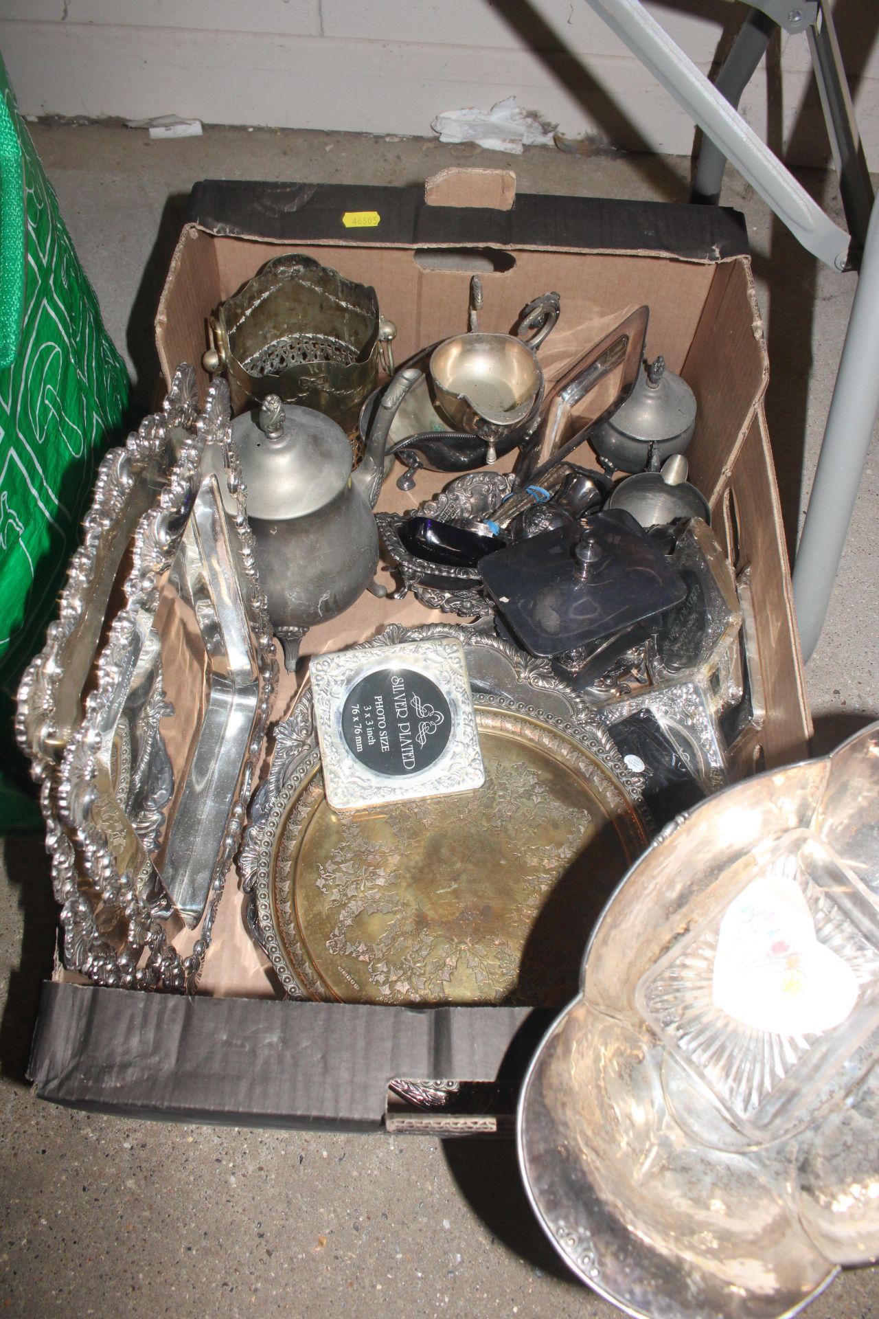 A box and bag of various silver plated ware to inc - Image 2 of 3
