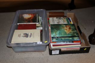 Two boxes of various books