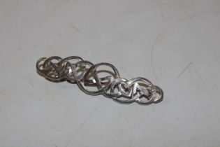 A Sterling silver Celtic pattern brooch