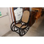 A Thonet type rocking chair