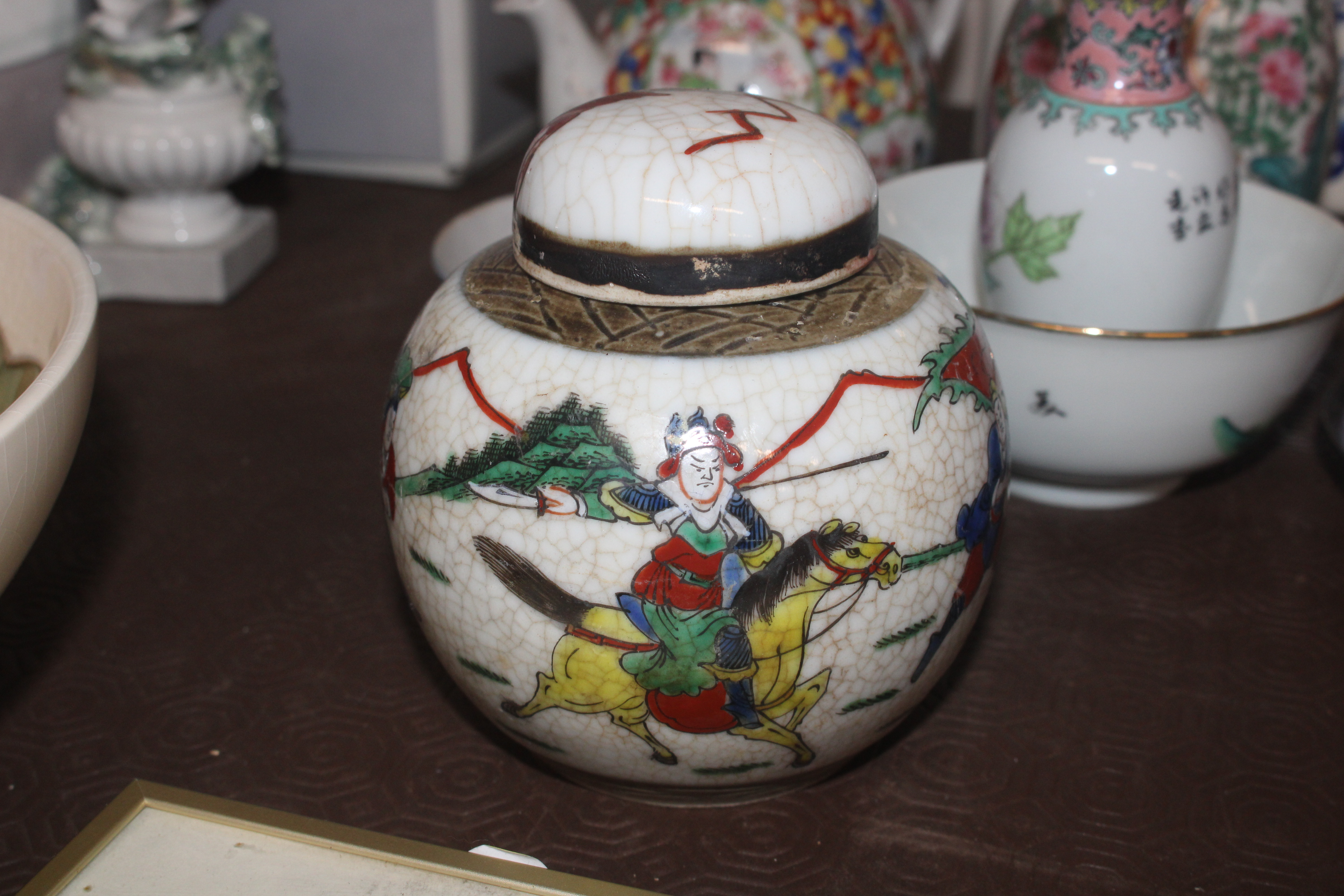 A collection of Oriental ceramics including crackl - Image 3 of 8