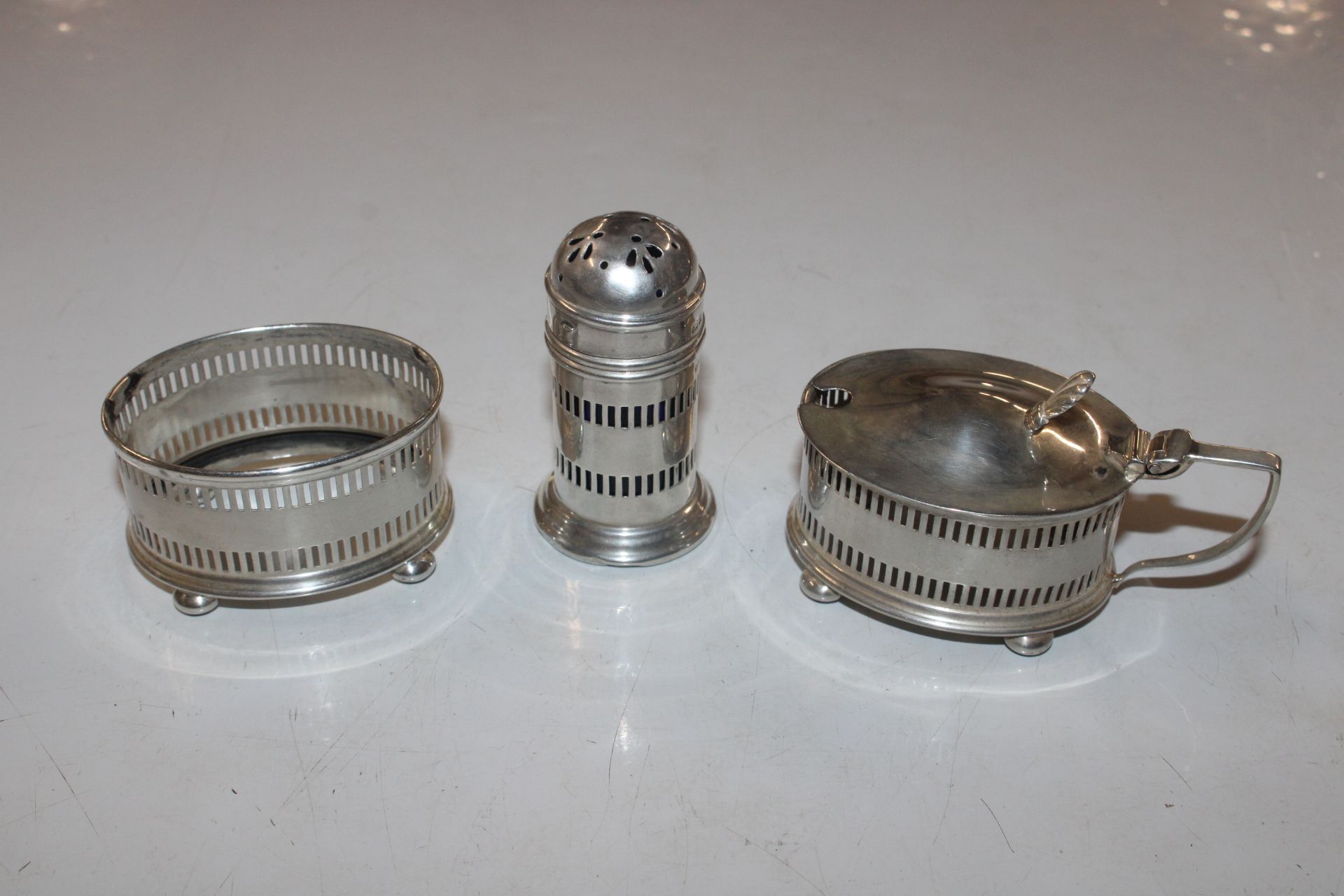 A 1929 Docker & Burn Birmingham three piece silver