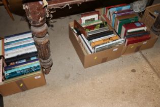 Three boxes of various books including first editions