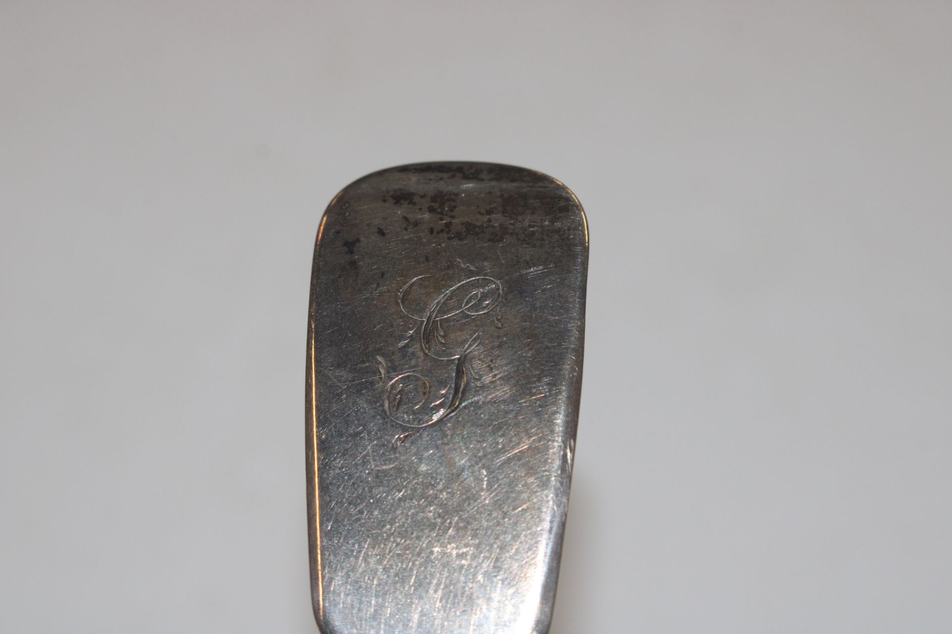 Two Scottish silver serving spoons, approx. 132gms - Image 2 of 3