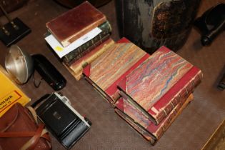 A quantity of Dickins works and other leather boun