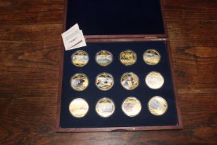 A cased set of twelve 2016 proof coin 75th Anniver