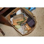 A box of miscellaneous sundry items