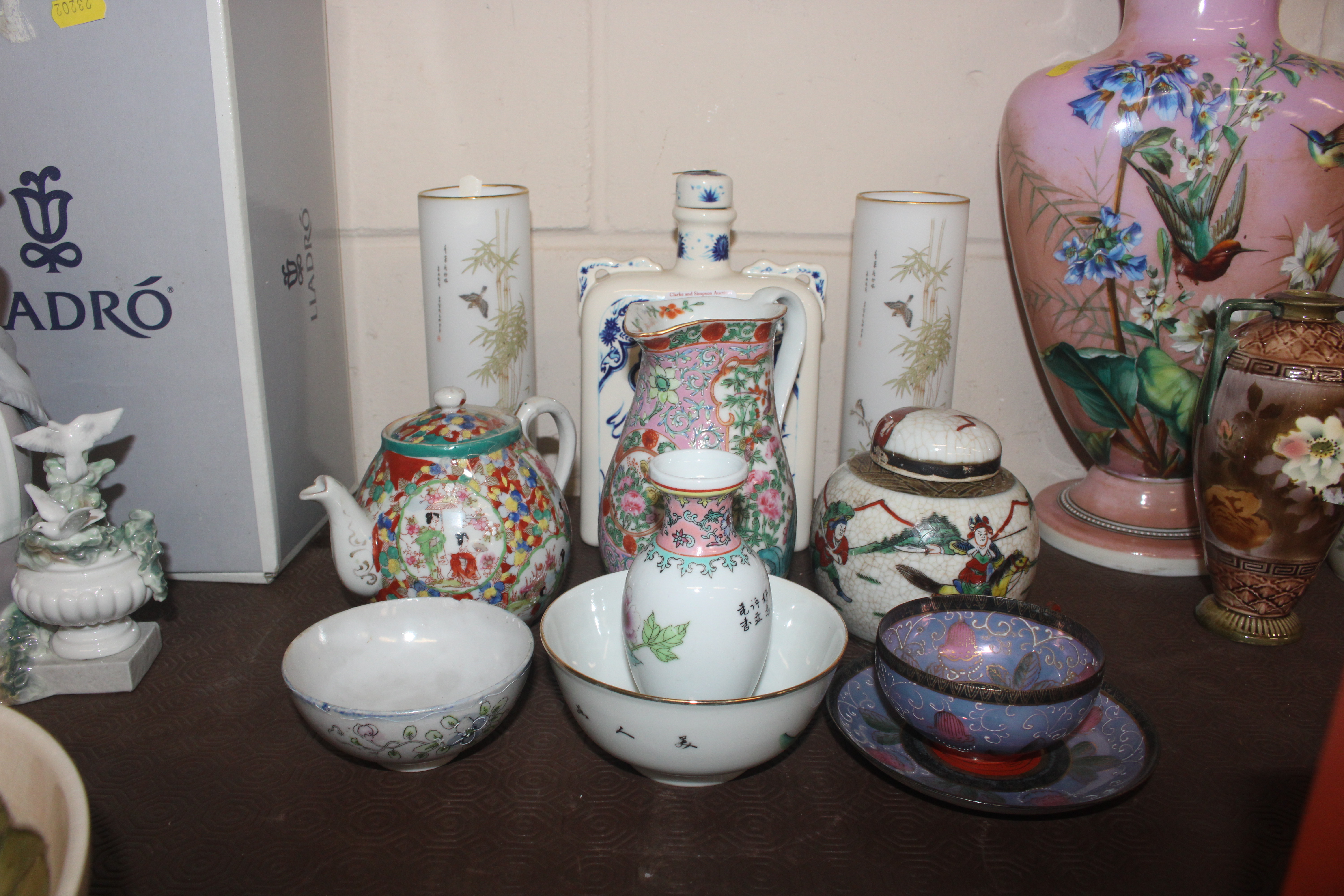 A collection of Oriental ceramics including crackl - Image 2 of 8