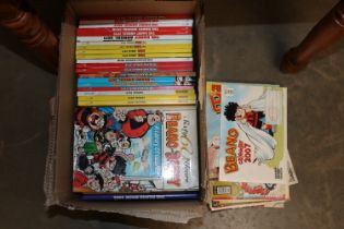 A collection of Dandy and Beano annuals and comics